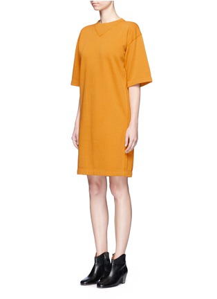 Front View - Click To Enlarge - ISABEL MARANT ÉTOILE - 'Bryony' fleece lined sweatshirt dress