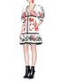 Figure View - Click To Enlarge - ALEXANDER MCQUEEN - Floral tablecloth print cotton peplum dress