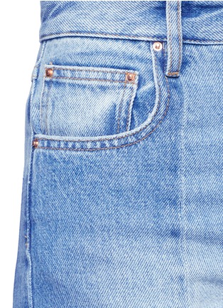Detail View - Click To Enlarge - ISABEL MARANT ÉTOILE - 'Clancy' staggered cuff cropped denim pants