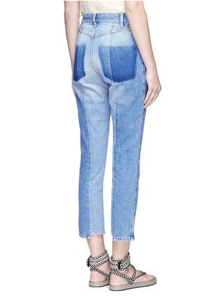 Back View - Click To Enlarge - ISABEL MARANT ÉTOILE - 'Clancy' staggered cuff cropped denim pants