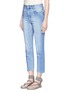 Front View - Click To Enlarge - ISABEL MARANT ÉTOILE - 'Clancy' staggered cuff cropped denim pants