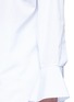 Detail View - Click To Enlarge - VALENTINO GARAVANI - Bell cuff stripe cotton poplin shirt
