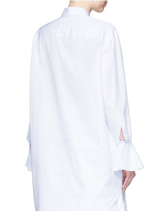Back View - Click To Enlarge - VALENTINO GARAVANI - Bell cuff stripe cotton poplin shirt