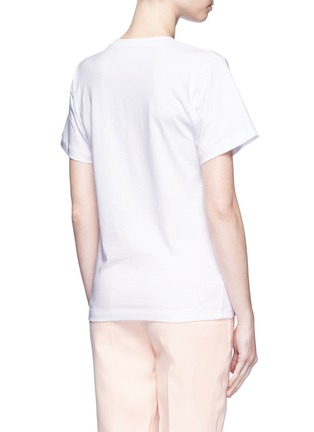 Back View - Click To Enlarge - PORTS 1961 - Lips print cotton T-shirt