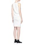 Back View - Click To Enlarge - ACNE STUDIOS - 'Sail' knotted shoulder stretch crepe tunic dress