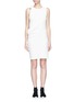 Main View - Click To Enlarge - ACNE STUDIOS - 'Sail' knotted shoulder stretch crepe tunic dress
