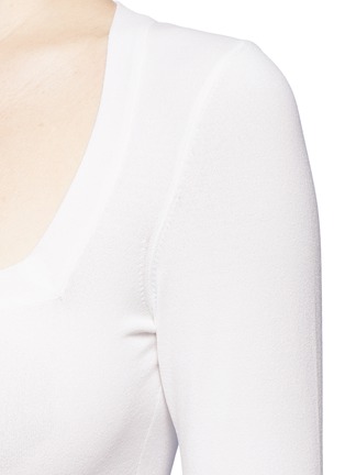 Detail View - Click To Enlarge - ALAÏA - Square neck sweater