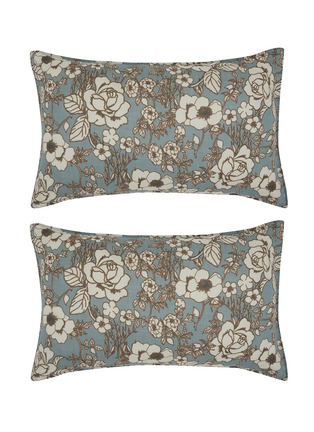 Main View - Click To Enlarge - SOCIETY LIMONTA - Nap Anemon Printed Pillowcase Set of 2 — Crab