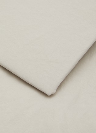 Detail View - Click To Enlarge - SOCIETY LIMONTA - Over King Size Cotton Fitted Sheet — Mastice