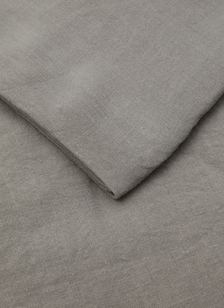 Detail View - Click To Enlarge - SOCIETY LIMONTA - Rem King Size Linen Fitted Sheet — Fumo