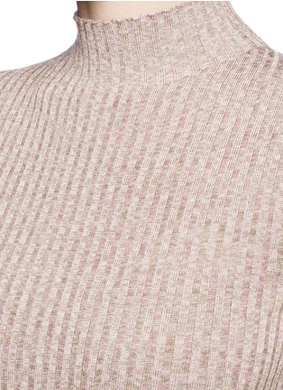 Detail View - Click To Enlarge - ACNE STUDIOS - 'Reina' dégradé rib knit turtleneck dress