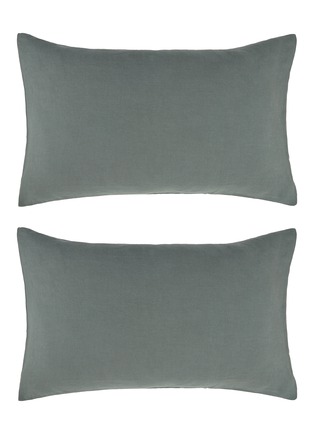 Main View - Click To Enlarge - SOCIETY LIMONTA - Rem Linen Pillowcase Set of 2 — Crab