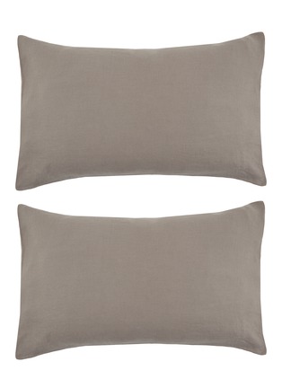 Main View - Click To Enlarge - SOCIETY LIMONTA - Rem Linen Pillowcase Set of 2 — Fumo