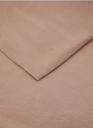 Detail View - Click To Enlarge - SOCIETY LIMONTA - Rem King Size Linen Fitted Sheet — Verbena