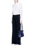 Figure View - Click To Enlarge - LOEWE - 'Flamenco Knot' small leather tote bag