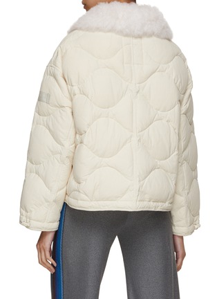 Back View - Click To Enlarge - YVES SALOMON ARMY - Shearling Lined Quilted Puffer Jacket