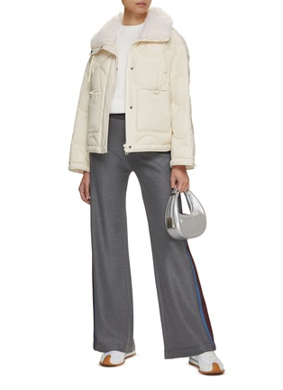 Figure View - Click To Enlarge - YVES SALOMON ARMY - Shearling Lined Quilted Puffer Jacket