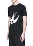 Front View - Click To Enlarge - MC Q - Swallow skull print T-shirt