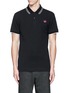 Main View - Click To Enlarge - MC Q - Swallow skull patch appliqué polo shirt