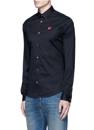 Front View - Click To Enlarge - MC Q - Swallow patch harness cotton shirt