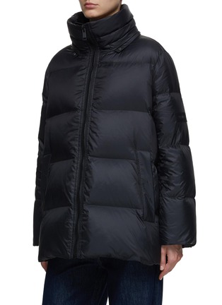 Detail View - Click To Enlarge - YVES SALOMON ARMY - Fox Fur Collar Hooded Puffer With Side Zip