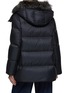 Back View - Click To Enlarge - YVES SALOMON ARMY - Fox Fur Collar Hooded Puffer With Side Zip