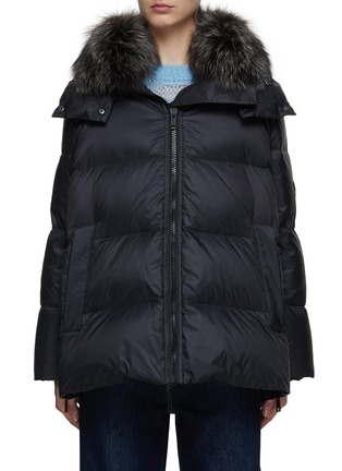 Main View - Click To Enlarge - YVES SALOMON ARMY - Fox Fur Collar Hooded Puffer With Side Zip