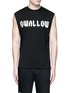 Main View - Click To Enlarge - MC Q - 'Swallow' slogan print sleeveless T-shirt