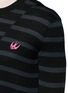 Detail View - Click To Enlarge - MC Q - Distorted stripe wool sweater