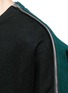 Detail View - Click To Enlarge - MC Q - Zip shoulder cotton blend sweatshirt