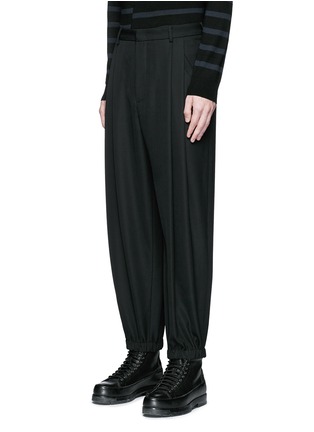 Front View - Click To Enlarge - MC Q - Relaxed fit pleat front wool pants