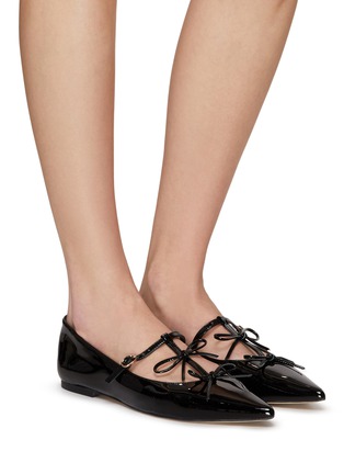 Figure View - Click To Enlarge - PEDDER RED - Jasper Patent Leather Flats