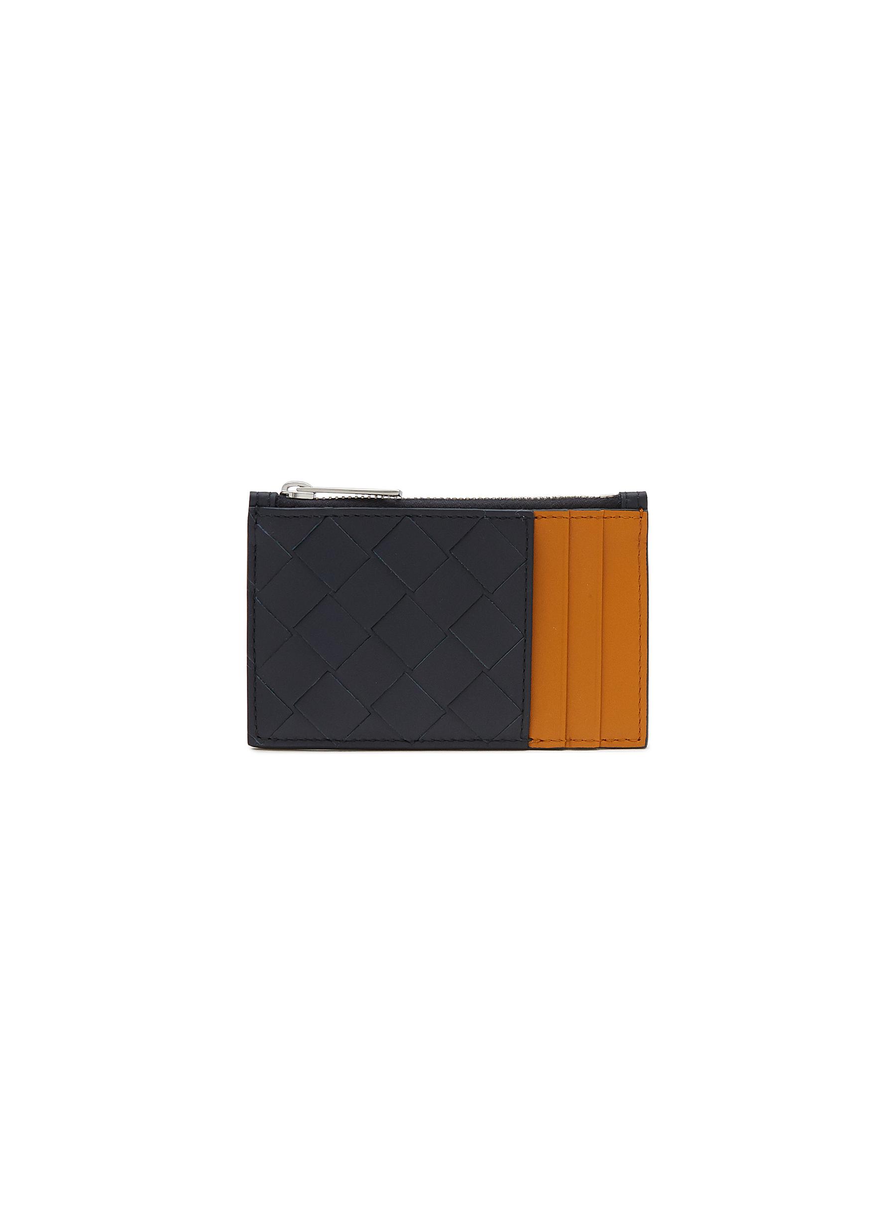 Intrecciato Leather Card Holder