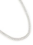 Detail View - Click To Enlarge - HATTON LABS - Emerald Cut Tennis Sterling Silver Cubic Zirconia Chain Necklace