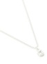 Detail View - Click To Enlarge - HATTON LABS - Mini Solitaire Sterling Silver Cubic Zirconia Pendant Necklace
