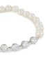 Detail View - Click To Enlarge - HATTON LABS - Sterling Silver Cubic Zirconia Faux Pearl Tennis Bracelet