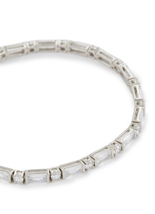 Detail View - Click To Enlarge - HATTON LABS - Horizon Tennis Sterling Silver Cubic Zirconia Bracelet