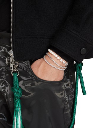 Figure View - Click To Enlarge - HATTON LABS - Horizon Tennis Sterling Silver Cubic Zirconia Bracelet