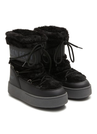 Figure View - Click To Enlarge - MOON BOOT - Jtrack Faux Fur Kids Boots