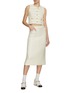 Figure View - Click To Enlarge - CRUSH COLLECTION - Button Front Cropped Vest