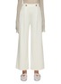 Main View - Click To Enlarge - CRUSH COLLECTION - Button Embellished Pleated Pants