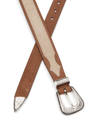 Detail View - Click To Enlarge - BRUNELLO CUCINELLI - Two Tone Leather Belt