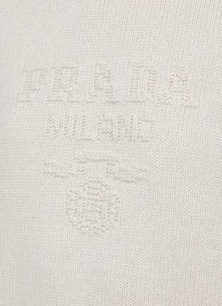  - PRADA - Logo Intarsia Wool Cashmere Knit Sweater