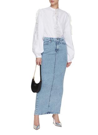 Figure View - Click To Enlarge - GIAMBATTISTA VALLI - Organza Ruffle Shirt