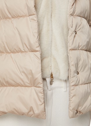  - HERNO - Sateen Faux Fur Puffer Jacket