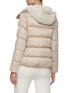 Back View - Click To Enlarge - HERNO - Sateen Faux Fur Puffer Jacket