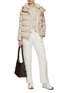 Figure View - Click To Enlarge - HERNO - Sateen Faux Fur Puffer Jacket