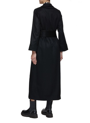 Back View - Click To Enlarge - KITON - Belted Long Coat