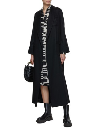Figure View - Click To Enlarge - KITON - Belted Long Coat