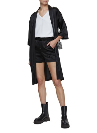 KITON | Silk Drawstring Shorts
